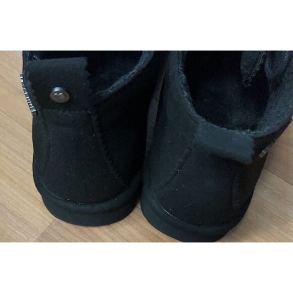 Bearpaw Womens Boot Size 10 Black Suede SKYE Chukka Sheepskin Lined Ankle Winter - Picture 4 of 7